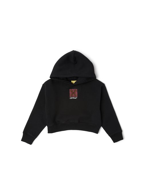 Felpa, bambina, logata. OFF WHITE | FLE00100 OGBB002